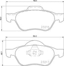 Mintex Brake Pad Set fits -Renault MDB2226 (also fits other vehicles)