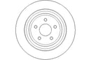 Disctech Brake Disc (Single) - Fits Ford, Honda - ABD3225 - Rear Axle
