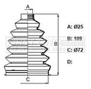 First Line Cv Joint Boot Kit  - FCB6122 fits Renault Clio 1.2