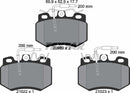 Textar Brake Pad Set - 2098901