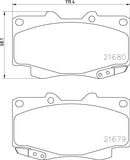 Mintex Brake Pad Set fits -Toyota MDB2718 (also fits other vehicles)