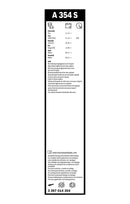 Bosch Aerotwin Front Wiper Blade Set - 650/340mm - A354S