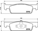 Mintex Brake Pad Set fits -Dacia Renault Smart MDB3360 (also fits other vehicles)