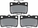 Lexus Toyota, Brake Pad Set - Textar 2432301