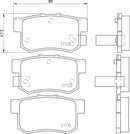 Mintex Brake Pad Set fits -ACura Honda MG Rover Suzuki MDB1564 (also fits other vehicles)