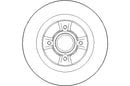 Disctech Brake Disc (Single) - Fits Nissan, Renault - ABD2187 - Rear Axle