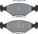 Textar Brake Pad Set - 2119301