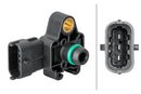 HELLA 6PP 358 152-111 Sensor, boost pressure - 3-pin connector - Bolted