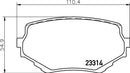 Mintex Brake Pad Set fits -Suzuki MDB1750 (also fits other vehicles)