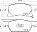 Mintex Brake Pad Set fits -Opel Vauxhall MDB3844 (also fits other vehicles)