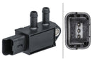 HELLA 6PP 009 403-431 Sensor, exhaust pressure - 3-pin connector - Bolted