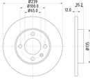Mintex Brake Discs fits -Audi Seat VW S276:5 MDC198 (also fits other vehicles)