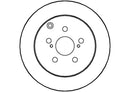 Disctech Brake Disc (Single) - Fits Audi, Toyota - ABD2744 - Rear Axle