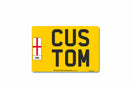 Standard Rear Aluminium Number Plate 310 X 210 England