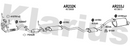 Klarius AR232K - Box With Centre Pipe  - Fits Alfa Romeo 147 1.6i