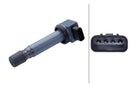 HELLA 5DA 358 168-111 Ignition Coil - 14V - 3-pin connector - Bolted