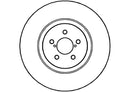 Disctech Brake Disc (Single) - Fits Subaru - ABD2810 - Front Axle