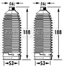 First Line Steering Gaiter Kit  - FSG3392 fits Nissan Navara 05-