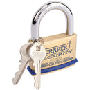 Draper Solid Brass Padlock 60mm - 64163