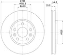 Mintex Brake Discs fits -Alpine Renault V255:5 MDC2854C (also fits other vehicles)
