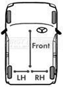 First Line Brake Cable -  Front - FKB3395 fits Mercedes S320CDi 9/02-08/05