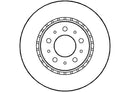 Disctech Brake Disc (Single) - Fits Honda, Volvo - ABD2684 - Front Axle