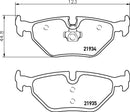 Mintex Brake Pad Set fits -Saab MDB2763 (also fits other vehicles)