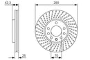 Bosch Brake Disc Pair Part No - 0986479919