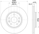 Mintex Brake Discs fits -MercedesBenz Renault S305:5 MDC2238 (also fits other vehicles)