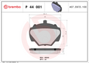 Brembo Brake Pad Set - P44001