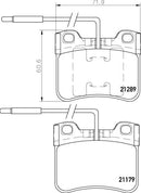 Mintex Brake Pad Set fits -Citroën Mega Peugeot MDB1483 (also fits other vehicles)