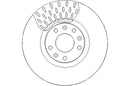 Disctech Brake Disc (Single) - Fits Mini, Peugeot - ABD3162 - Front Axle