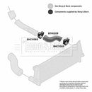 Borg & Beck Turbo Hose  - BTH1309 fits LR Discovery TD5 98-04