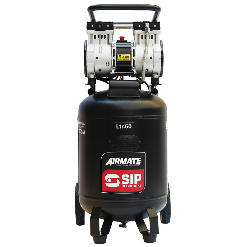SIP DD 2hp 50ltr Low Noise Oil-Free Vertical Direct Drive Compressor