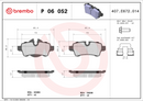 Brembo Brake Pad Set - P06052
