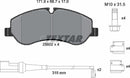 Ford, Brake Pad Set - Textar 2560201