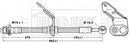 Borg & Beck Brake Hose  - BBH6742