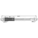 Borg & Beck Brake Hose  - BBH6966 fits Ford Fusion 02-12