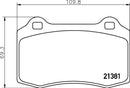 Mintex Brake Pad Set fits -Citroën Jaguar Lotus Peugeot Seat Volvo MDB2221 (also fits other vehicles)