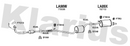 Klarius LA90W - Box With Centre Pipe  - Fits Fiat Panda 1100 1.1i
