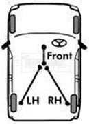 Borg & Beck Brake Cable- RH Rear - BKB2344 fits Vauxhall Arena 97-