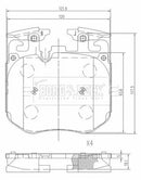 Borg & Beck Brake Pad Set - BBP2630 fits BMW 750i 04/16-