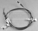 Borg & Beck Brake Cable Rear LH - BKB3846 fits Santa Fe III Automatic 12-