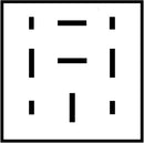 HELLA 8JA 003 526-002 Relay Socket - 9-pin connector - Blade Terminal Sleeve