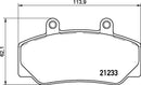 Mintex Brake Pad Set fits -UMM Volvo MDB1415 (also fits other vehicles)