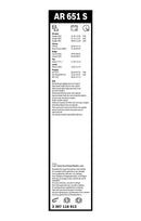 Bosch Aerotwin Front Wiper Blade Set - 650/650mm - AR651S