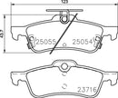 Mintex Brake Pad Set fits -Honda MDB3291 (also fits other vehicles)