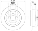 Mintex Brake Discs fits -Chrysler V251:4 MDC2707 (also fits other vehicles)