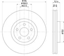 Mintex Brake Discs fits -Ford Usa S296:5 MDC2820C (also fits other vehicles)