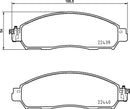 Mintex Brake Pad Set fits -Nissan MDB4181 (also fits other vehicles)